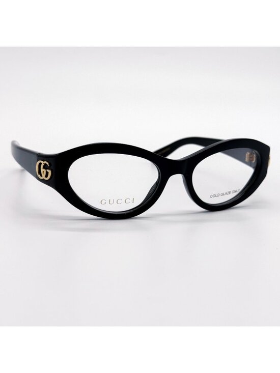 NEW GUCCI EYEGLASSES GG1405O 001 BLACK OVAL GUCCI EYEWEAR